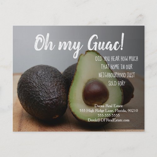 avocado referral real estate marketing sell postca flyer