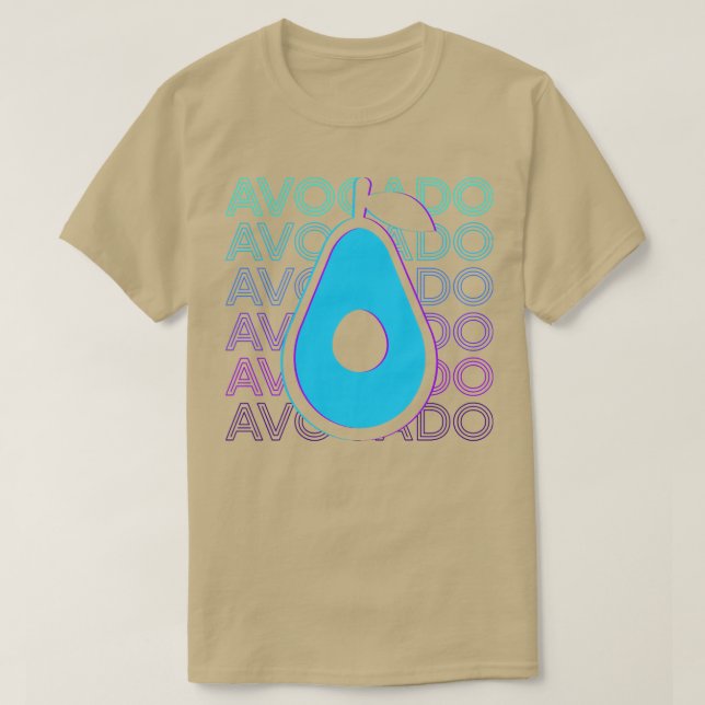 Avocado Retro Avocado Gift T-Shirt (Design Front)