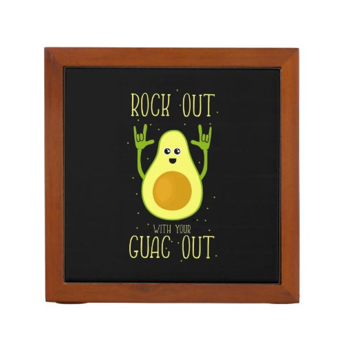 Avocado Rock Out With Your Guac Out Desk Organizer