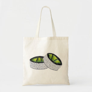 Avocado Roll Sushi Rolls Japanese Maki Food Tote Bag