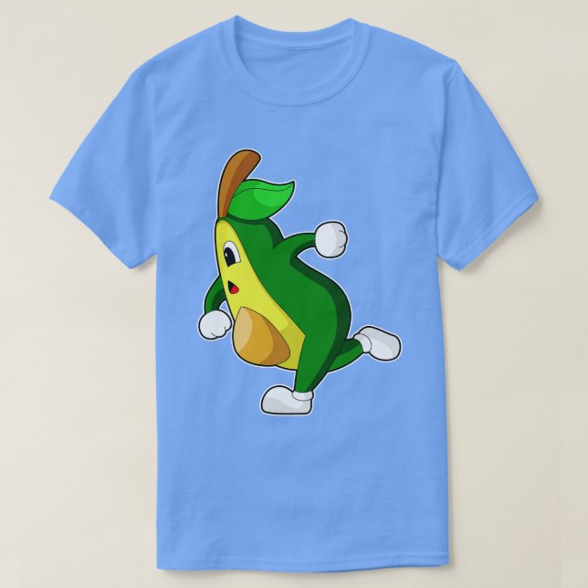 Avocado Runner Running Sports T-Shirt (Design Front)