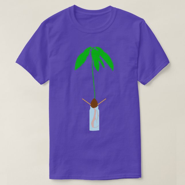 Avocado Seed Toothpick Growing Classic TShirt (Design Front)