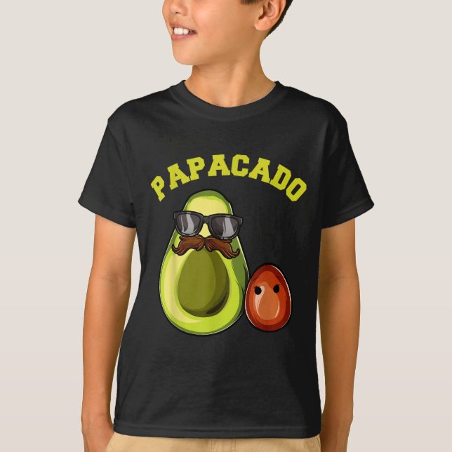 Avocado Shirt For Men, Papacado Pregnancy Announce (Front)
