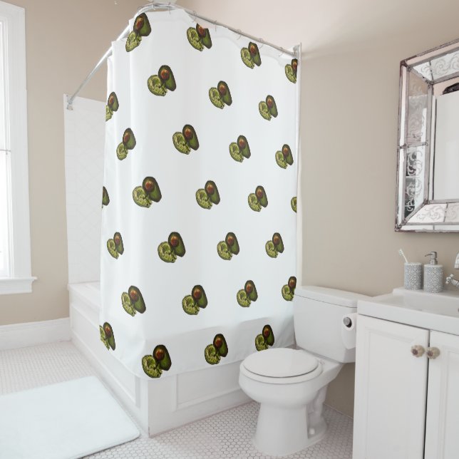 Avocado Shower Curtain (In Situ)