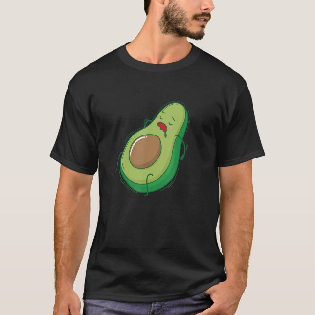 Avocado Sleeping And Taking A Nap T-Shirt (Front)