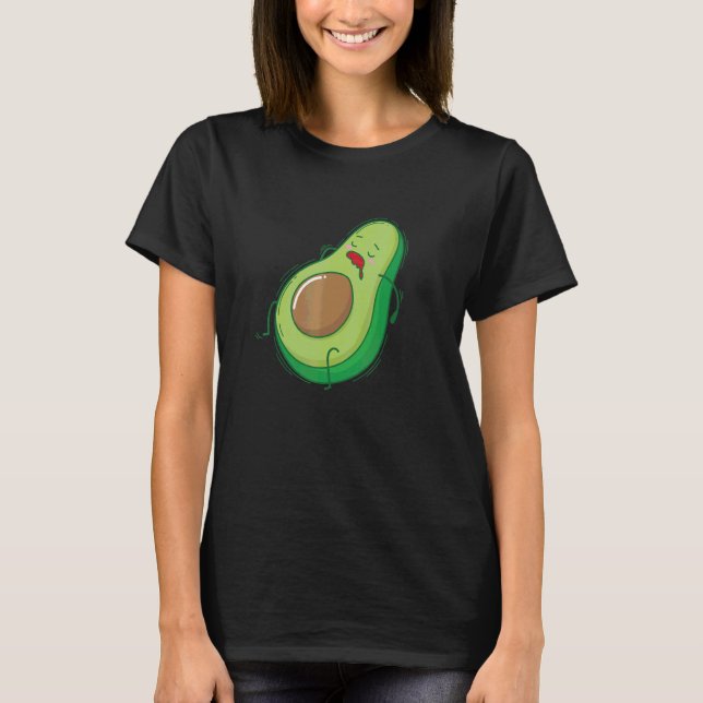 Avocado Sleeping And Taking A Nap T-Shirt (Front)