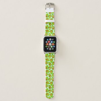 Avocado Slices Apple Watch Band by katstore at Zazzle