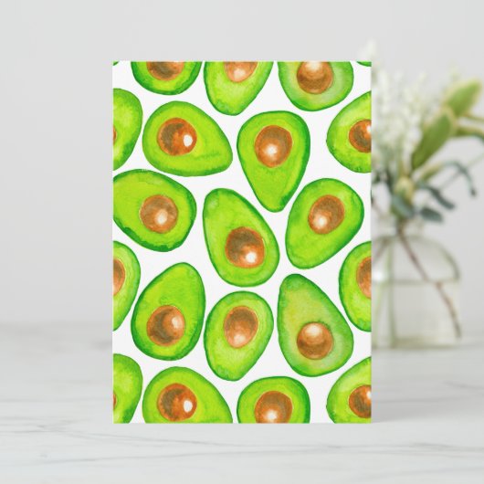Avocado slices watercolor (Standing Front)