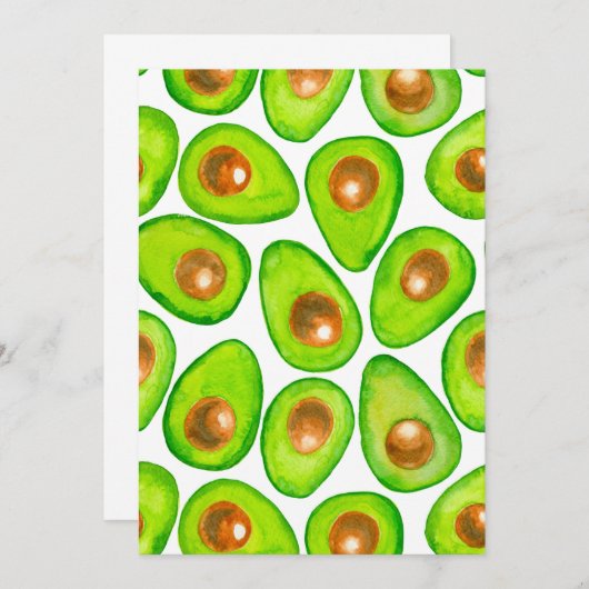 Avocado slices watercolor (Front/Back)