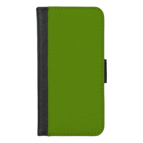Avocado solid color iPhone 87 wallet case