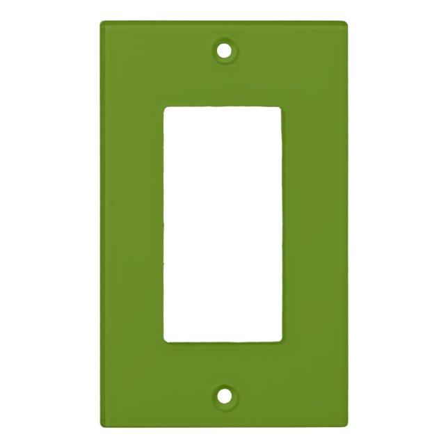 Avocado (solid color) light switch cover (Front)