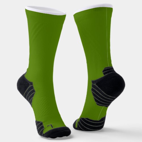 Avocado solid color socks