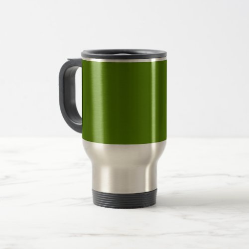 Avocado solid color travel mug