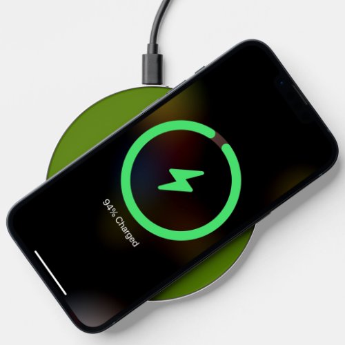 Avocado solid color wireless charger 