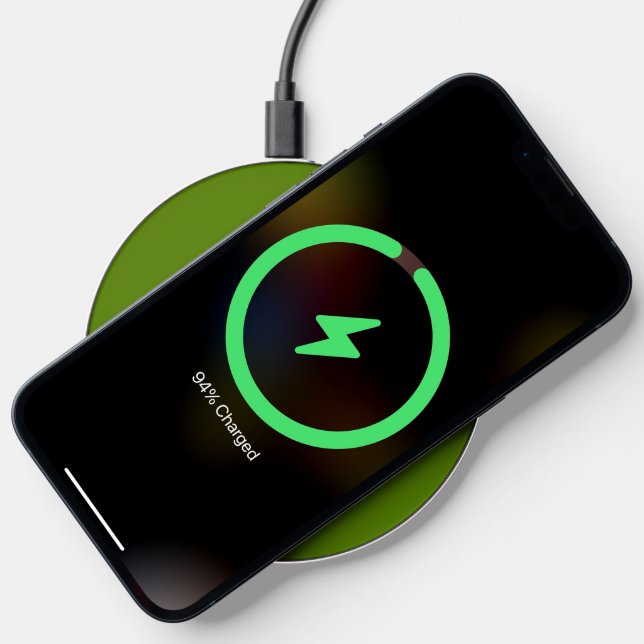 Avocado (solid color) wireless charger  (Phone)