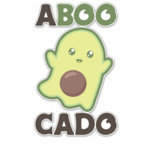 Avocado Spirit For Halloween Funny Avocados Sticker