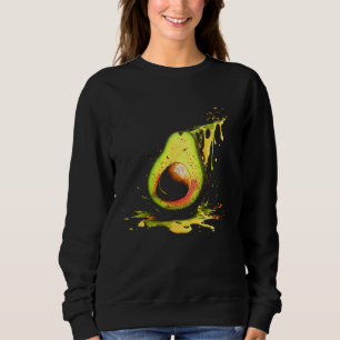 Avocado Splash Vegan Vegetarian Healthy Food Sweatshirt