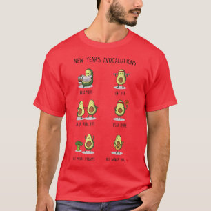 Avocado Sport Fitness Vegan Weight Loss Fun T-Shirt