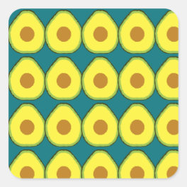 Avocado Square Sticker