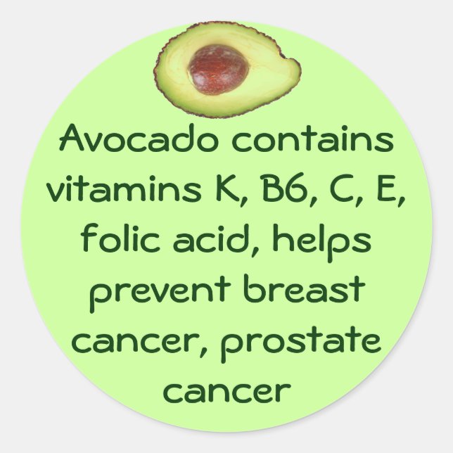 Avocado stickers (Front)