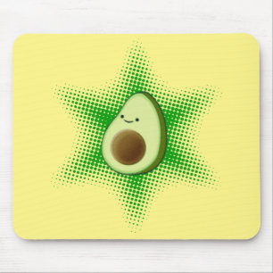 Avocado Superstar Mouse Pad