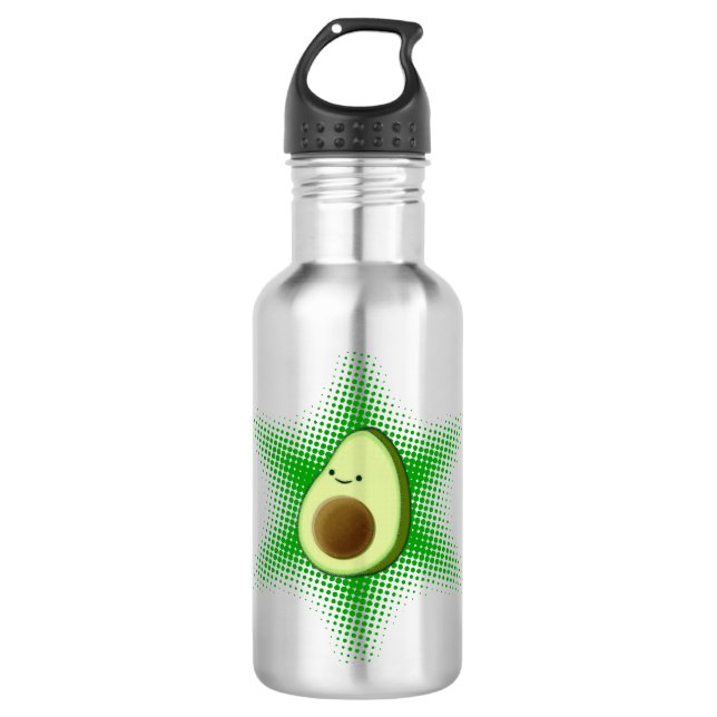 Avocado Superstar Stainless Steel Water Bottle (Front)