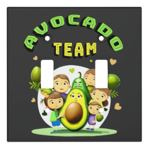 Avocado team light switch cover