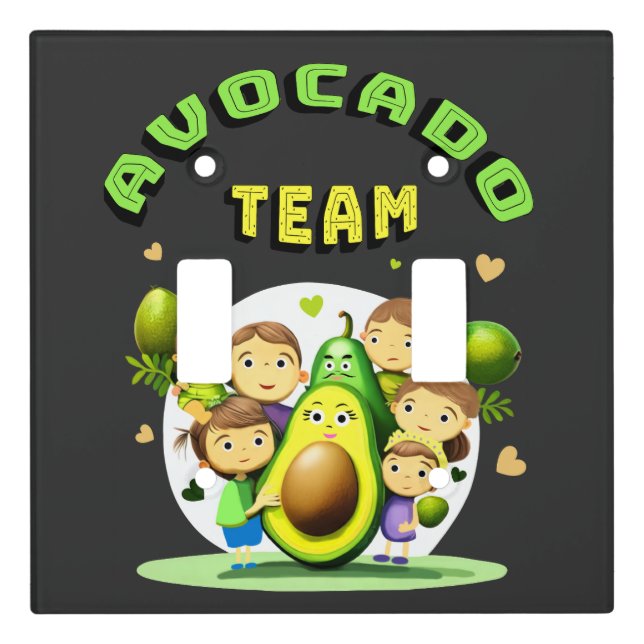 Avocado team light switch cover (Front)