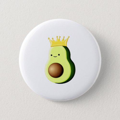 Avocado The King Of All Fruits Button