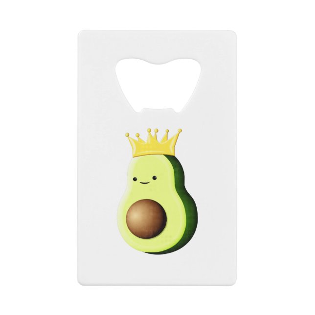 Avocado The King Of All Fruits Credit Card Bottle Opener (Front)