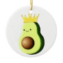 Avocado The King Of All Fruits T-Shirts Ceramic Ornament