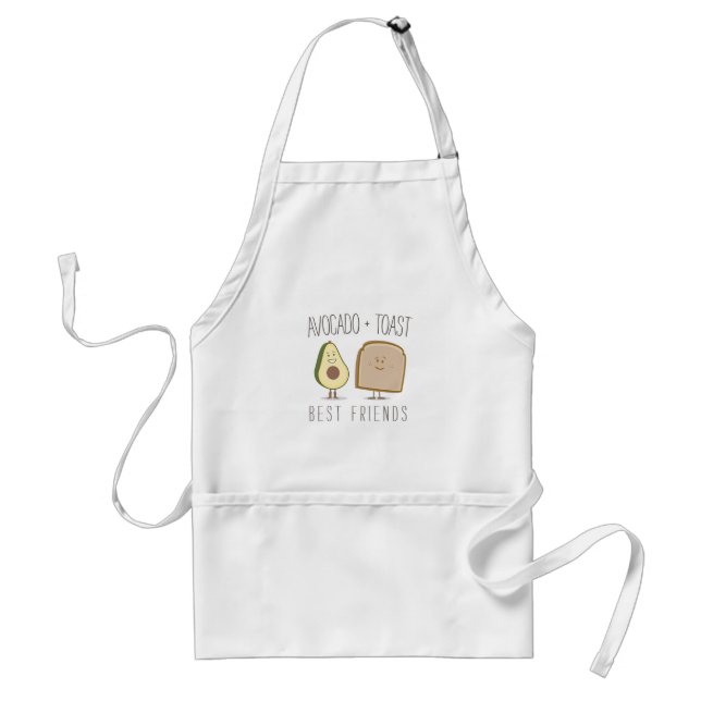 Avocado + Toast Best Friends Adult Apron (Front)