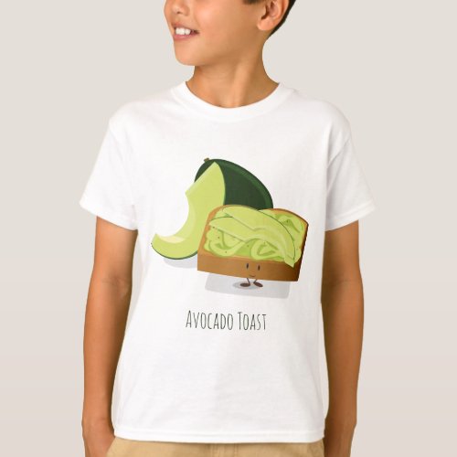 Avocado Toast cartoon  Kidâs t_shirt