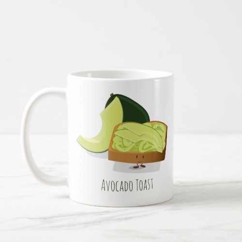 Avocado Toast cartoon  Mug