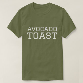 Avocado Toast College Font Shirt