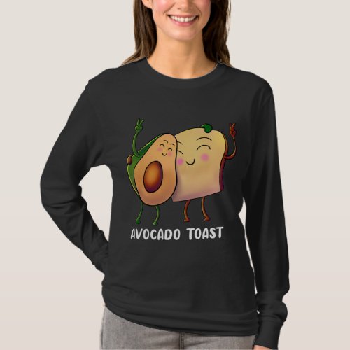 Avocado Toast _ Fruit Alligator Pear Bread Vegan V T_Shirt