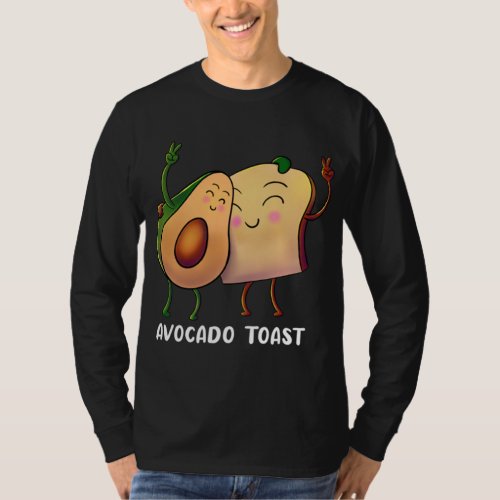 Avocado Toast _ Fruit Alligator Pear Bread Vegan V T_Shirt