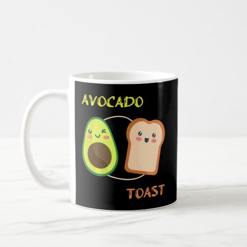 Avocado Toast Fruit Guacamole Sandwich Fruits Snac Coffee Mug