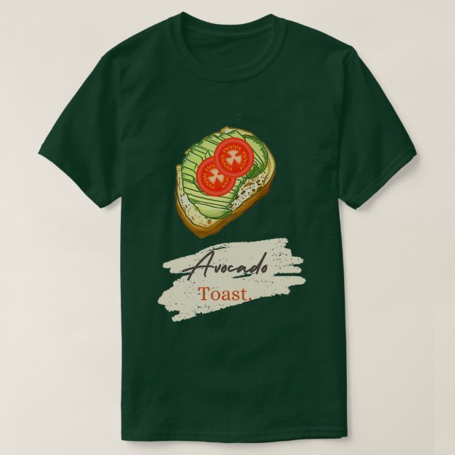 Avocado Toast Graphic T-Shirt (Design Front)