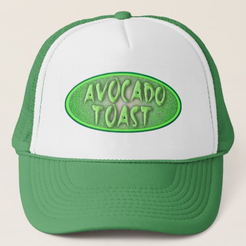 Avocado Toast Love Vintage Decal Style Logo Trucker Hat