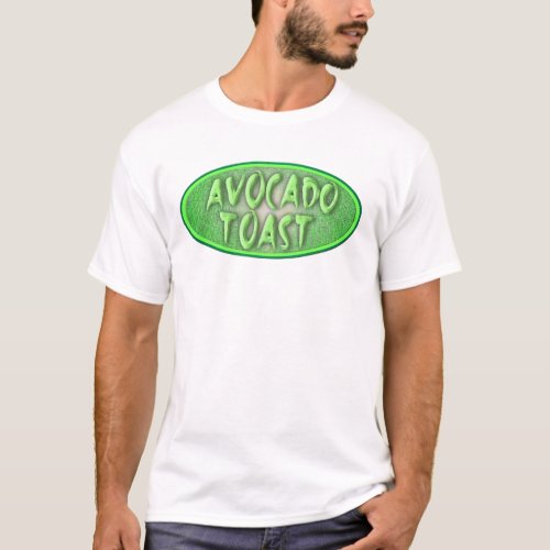 Avocado Toast Love Vintage Style Fun Logo T_Shirt