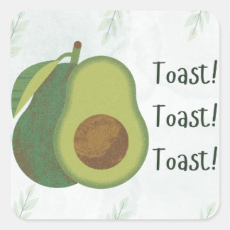 Avocado Toast Sticker – Funny “Toast! Toast! Toast