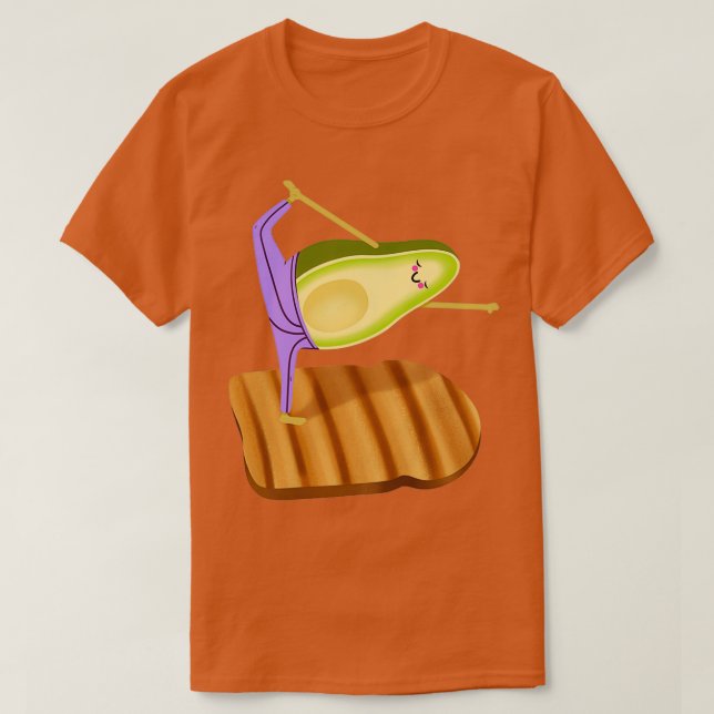 Avocado Toast Yoga T-Shirt (Design Front)