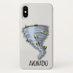Avocado Tornado Avonado Funny Cute iPhone X Case