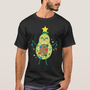 Avocado Tree Funny Cool Vegan Vegetarian Christmas T-Shirt