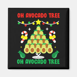 Avocado Tree Funny Food Vegan Christmas Gift  Magnet