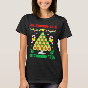 Avocado Tree Funny Food Vegan Christmas Gift T-Shirt