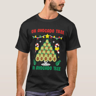 Avocado Tree Funny Food Vegan Gift For Christmas T-Shirt