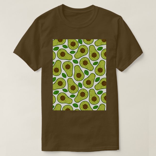 Avocado Tropical Exotic Tropical Draft T-Shirt (Design Front)