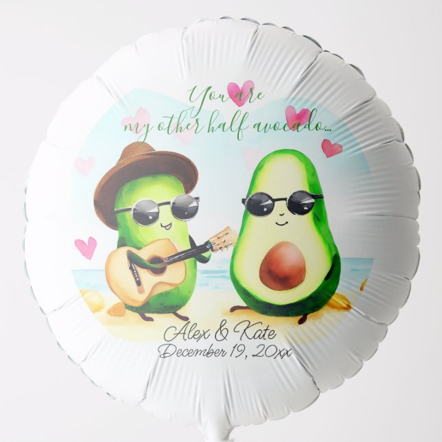 Avocado Valentine Balloon (Front)